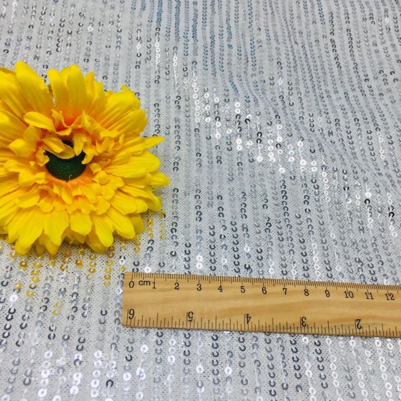 3mm Elastic Mesh Sequins Shinn - Crystal Mesh Fabric review and price