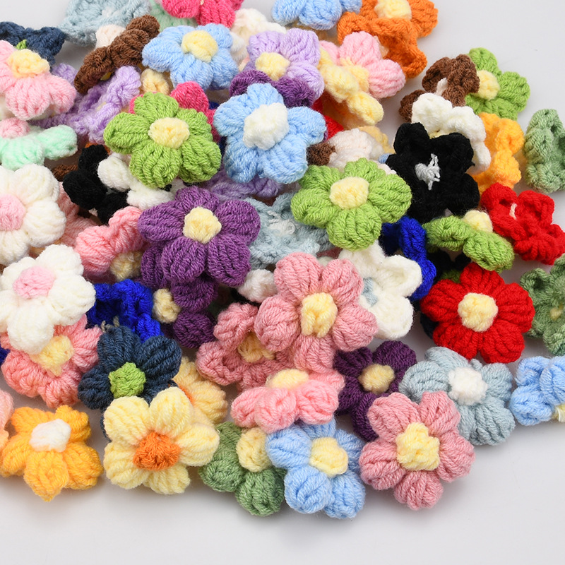 Handmade Crochet Five Petal Fl - Craft Embellishment review and price