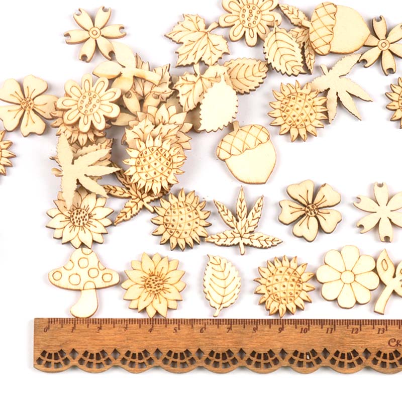 30Pcs 25-30mm Wood DIY Accesso - Craft Embellishment review and price
