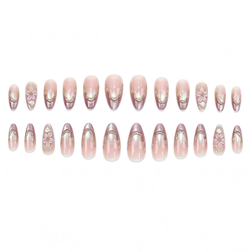 3D Flowers Fake Nails with Glo - Embroidery Embellishments review and price