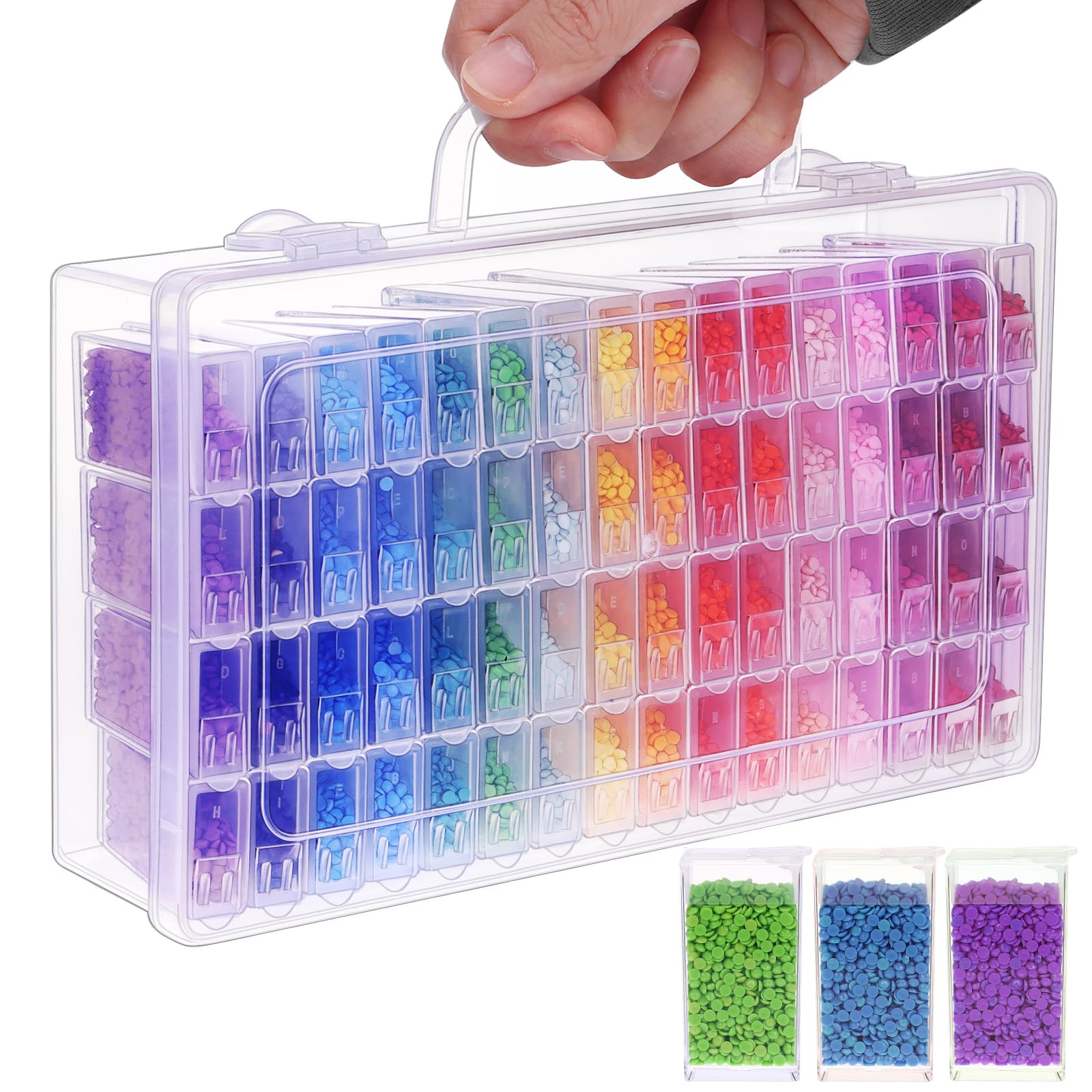 1/2/3/4Pack 64gird Diamond Pai - Craft Embellishment Storage review and price