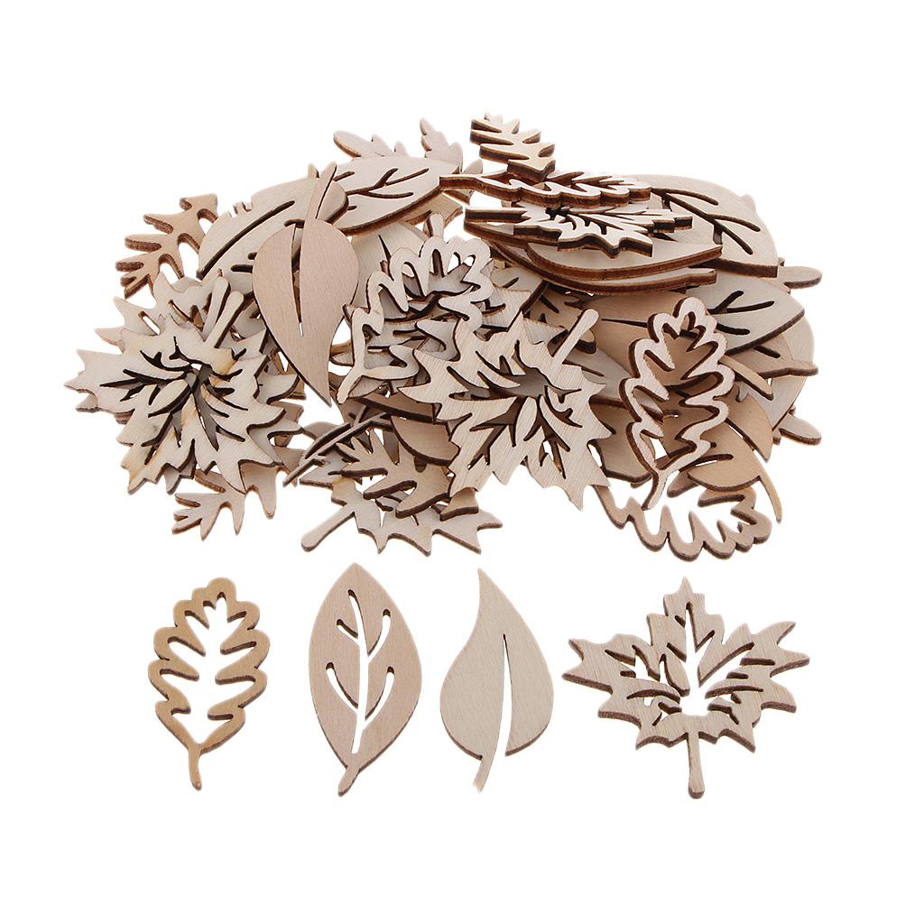 50 Pieces Wooden Leaves Embell - Christmas Craft Embellishment review and price