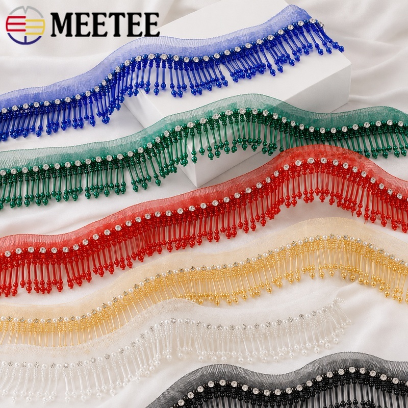 1Yard 5cm Beaded Lace Trim Fri - Fringe Ribbon Sewing review and price
