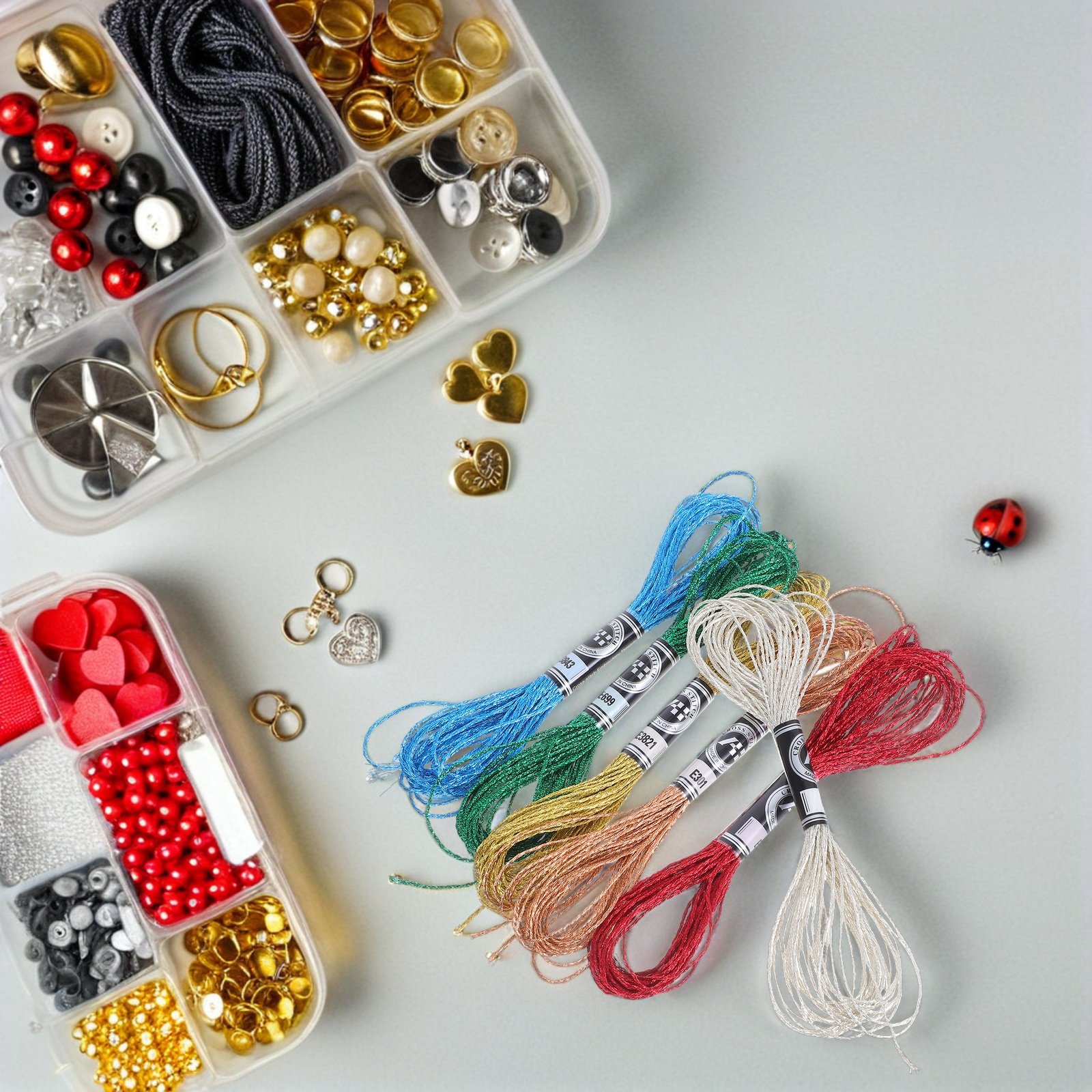 6Pcs Luxurious Metallic Embroi - Embroidery Craft review and price