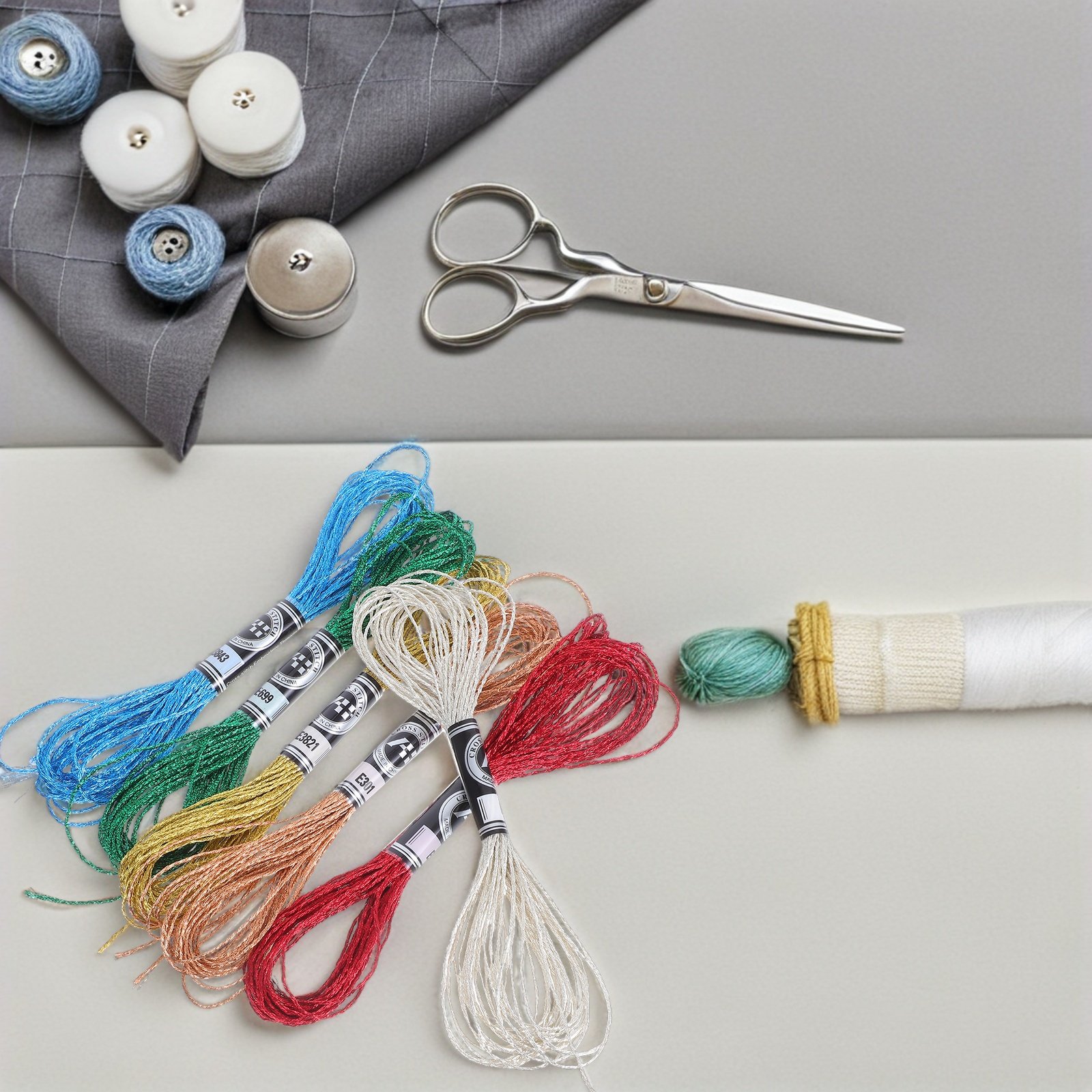6Pcs Luxurious Metallic Embroi - Embroidery Craft review and price