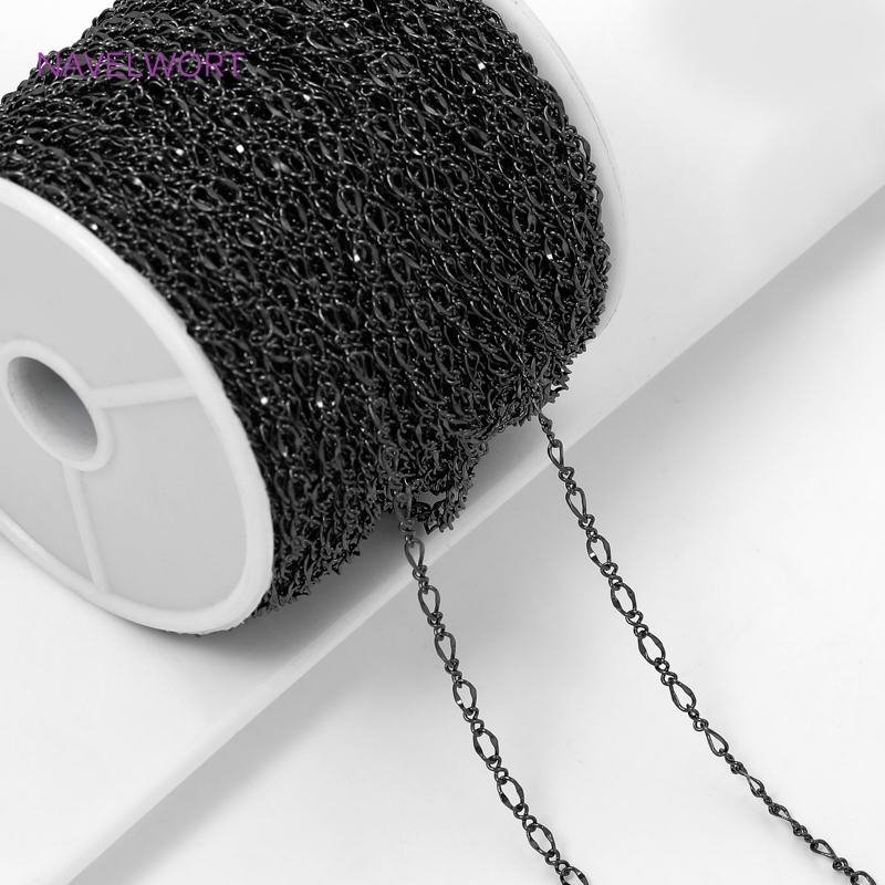 Black Color Oval Thin Chains F - Embroidery Craft review and price