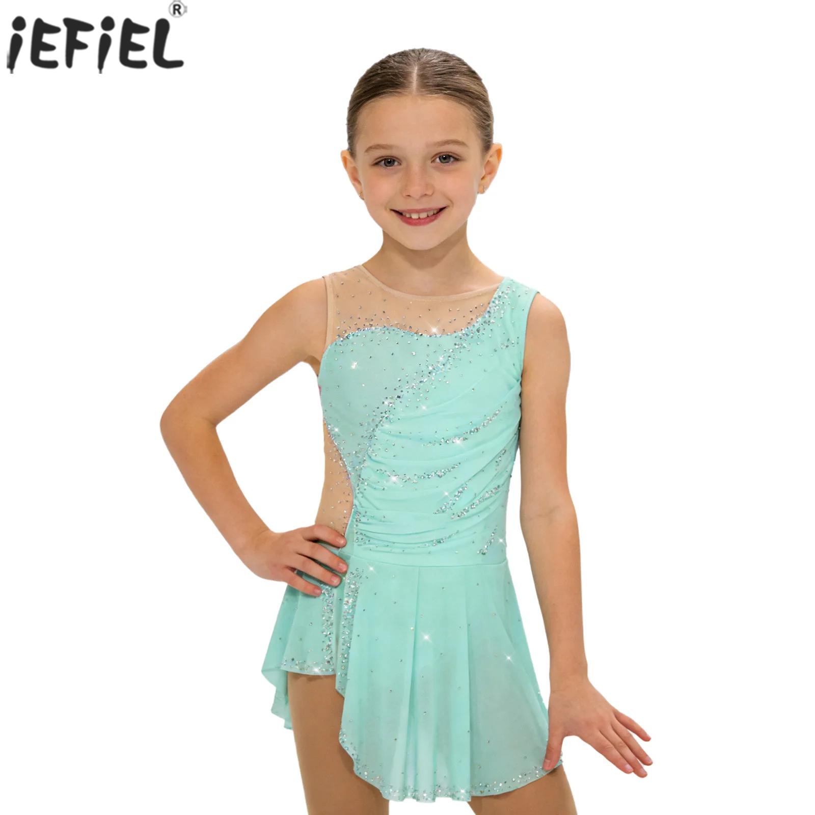 Kids Girls Figure Ice Skating  - Rhinestone Banding Trim review and price