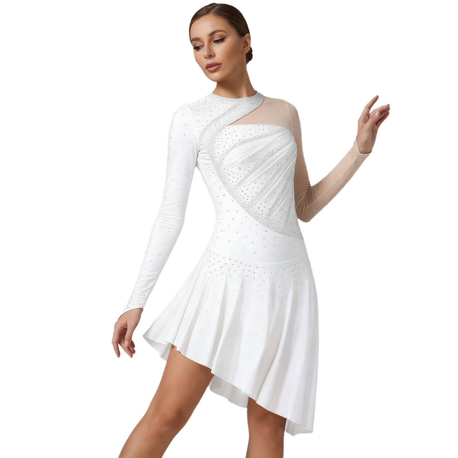 Women Ballet Lyrical Dance Fig - Rhinestone Banding Trim review and price