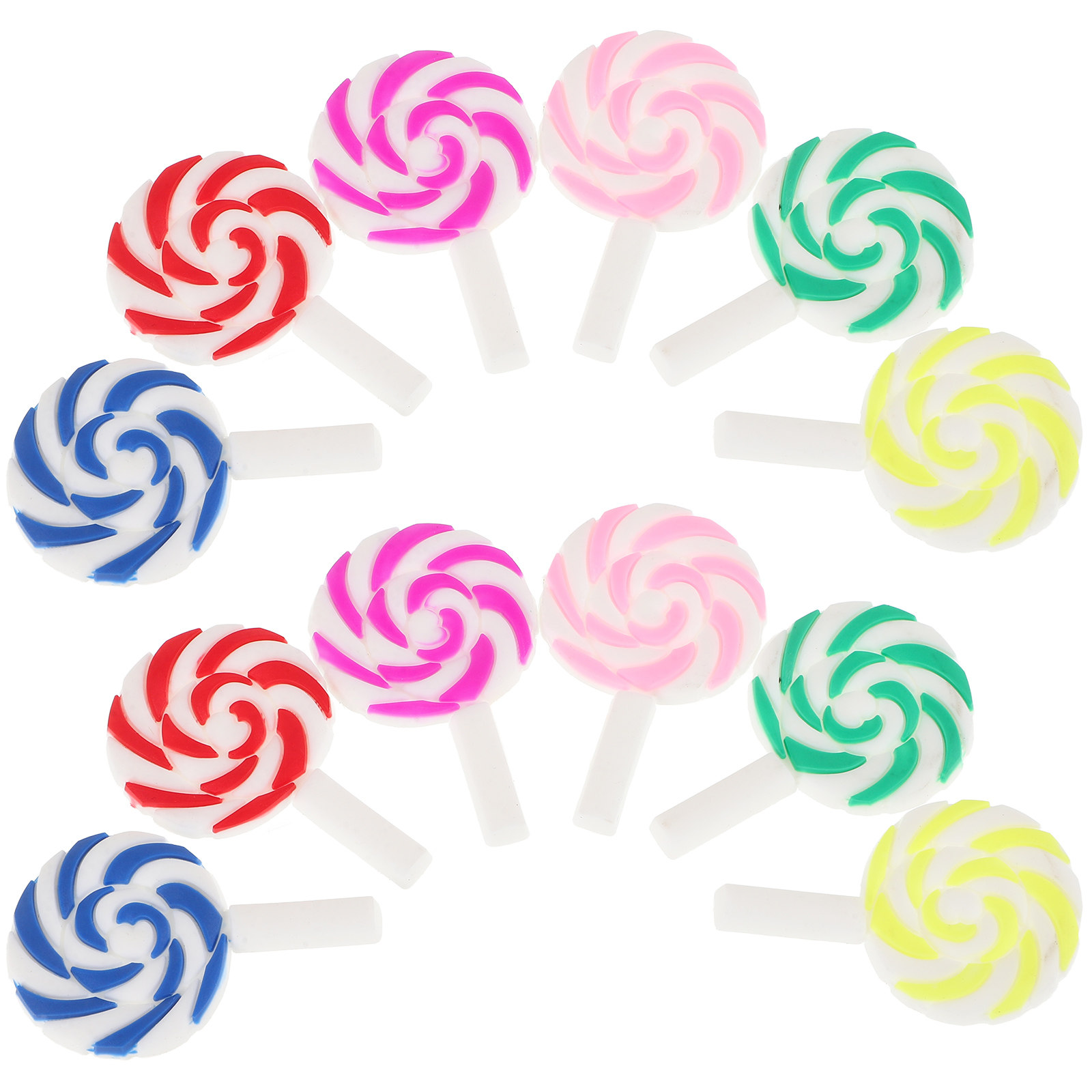 36Pcs Vibrant Rainbow Lollipop - Craft Embellishment review and price