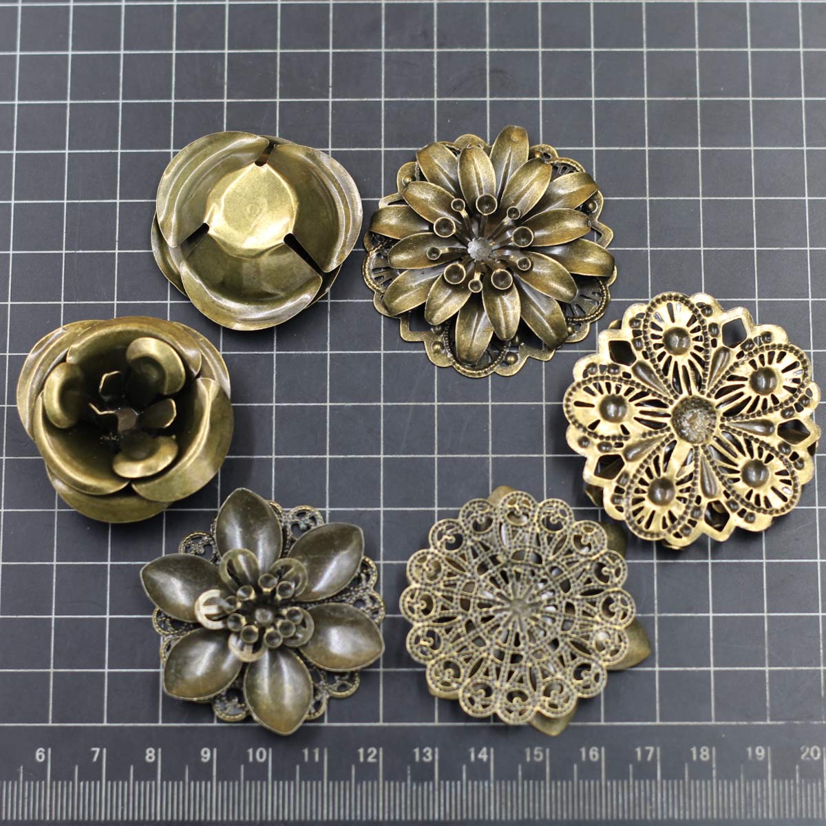 6Pcs Embellishments Combinatio - Craft Embellishment review and price