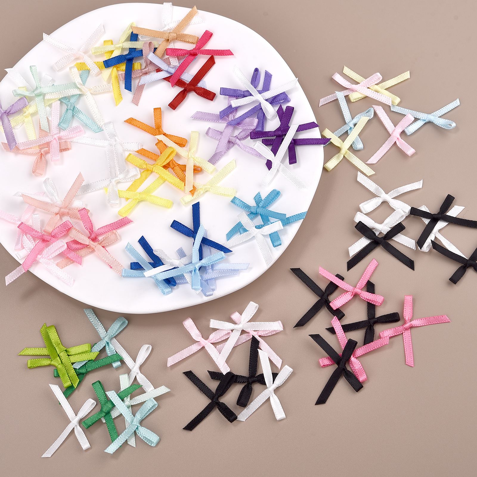 100Pcs 3mm Ribbons Mini Satin  - Christmas Craft Embellishment review and price