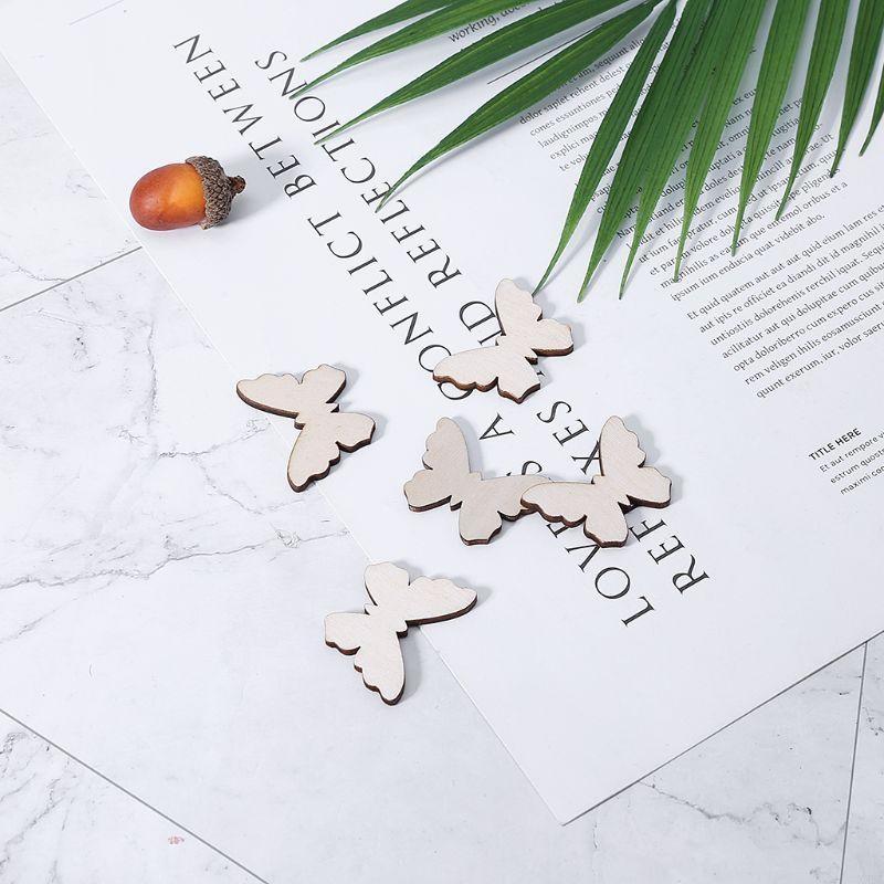 50 Pcs for Butterfly Wooden Sl - Christmas Craft Embellishment review and price