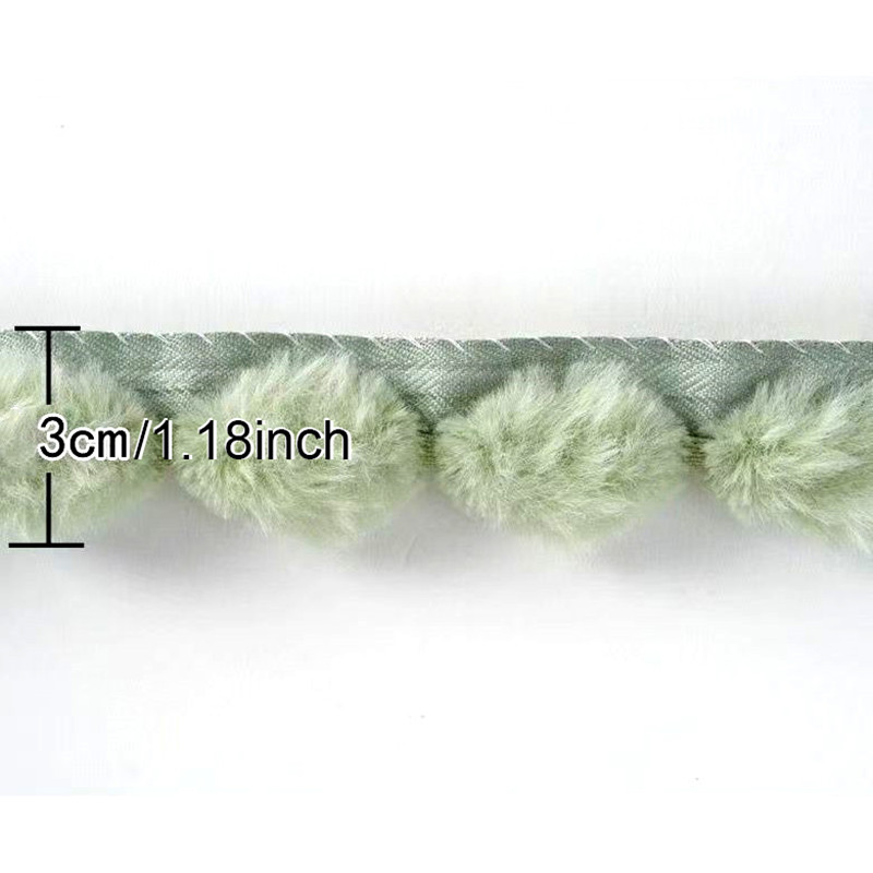 3cm Faux Rabbit Fur Pom Ball L - Fringe Ribbon Sewing review and price