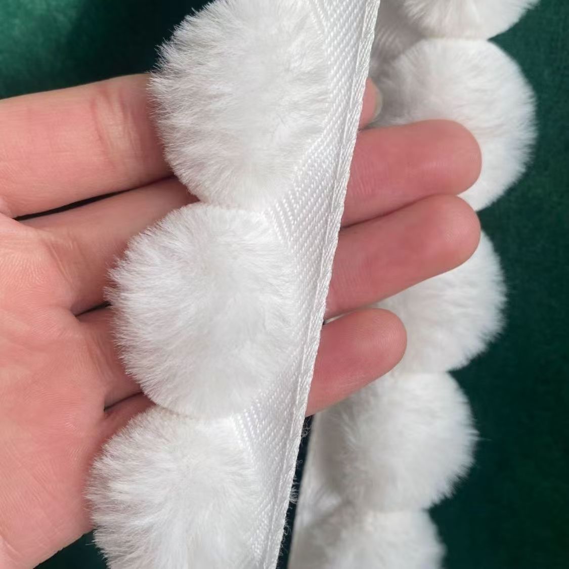 3cm Faux Rabbit Fur Pom Ball L - Fringe Ribbon Sewing review and price