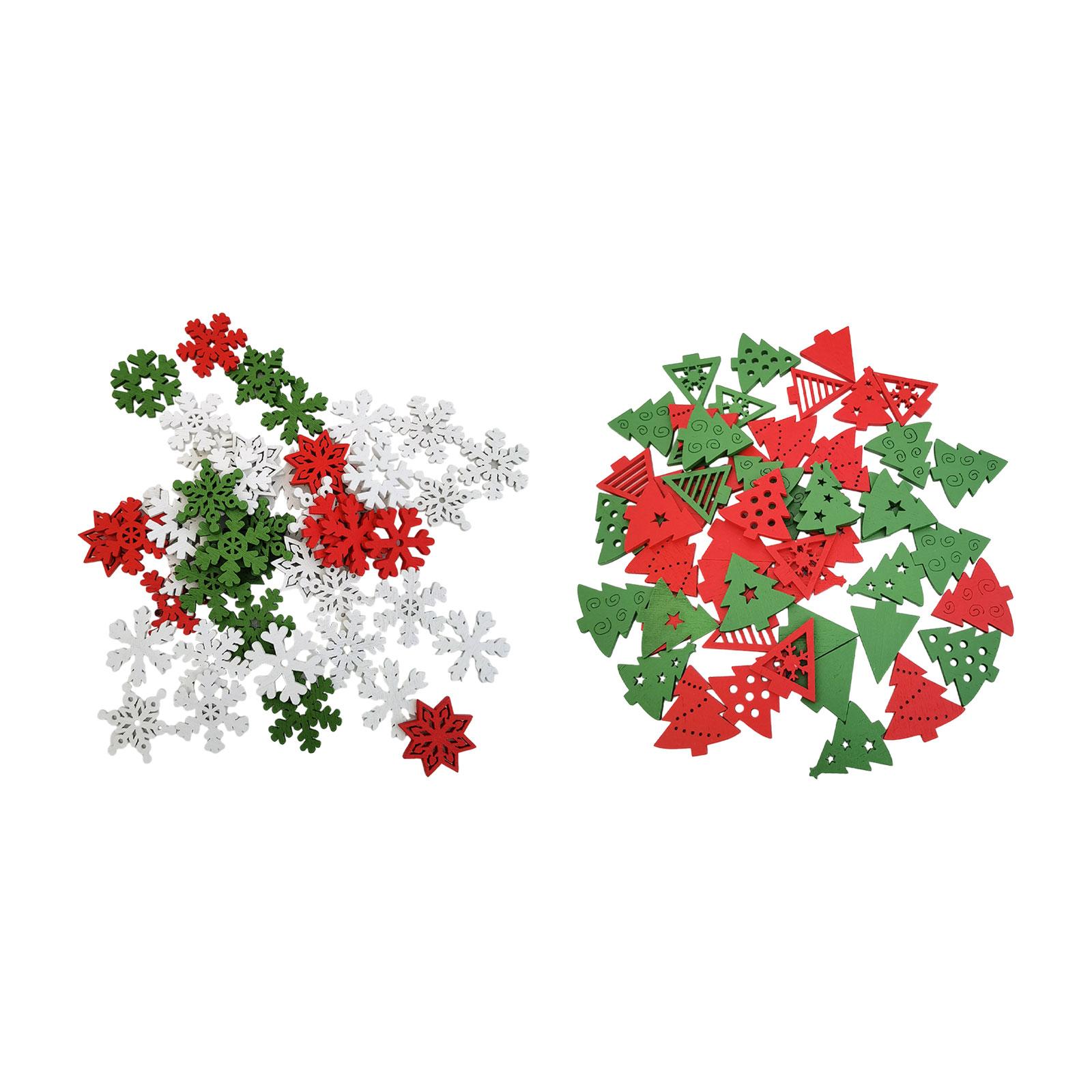 50 Pieces Wooden Christmas Emb - Christmas Craft Embellishment review and price