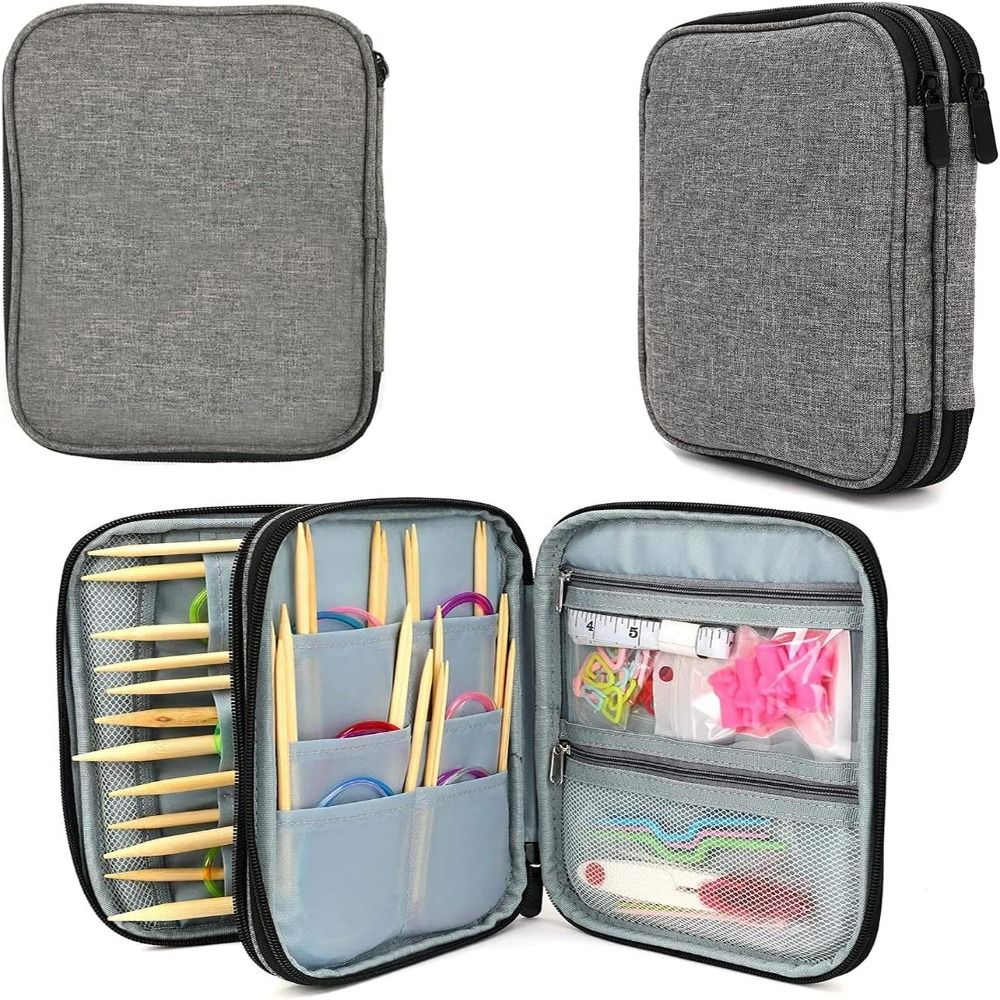 Knitting Needle Case, Portable - Craft Embellishment Storage review and price