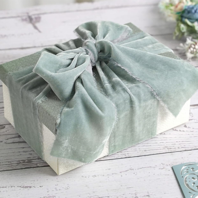 1M/roll Flocking Hand Teared V - Velvet Ribbon Roll review and price