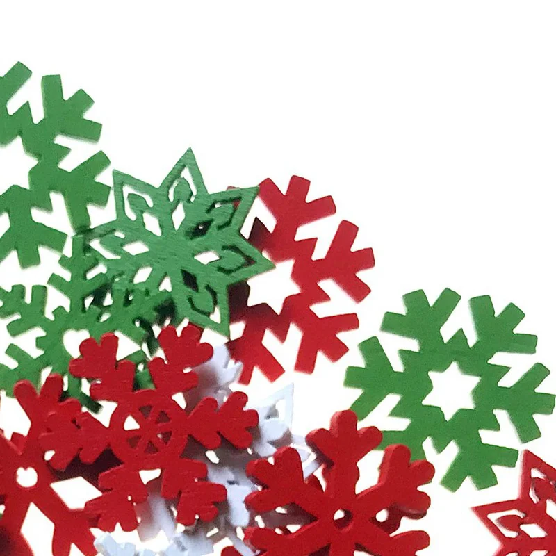 50PCS 20MM Mixed Color Wooden  - Christmas Craft Embellishment review and price