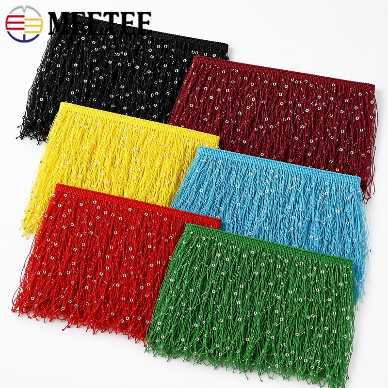 2/5/10M 20cm Sequin Fringe Tas - Fringe Ribbon Sewing review and price