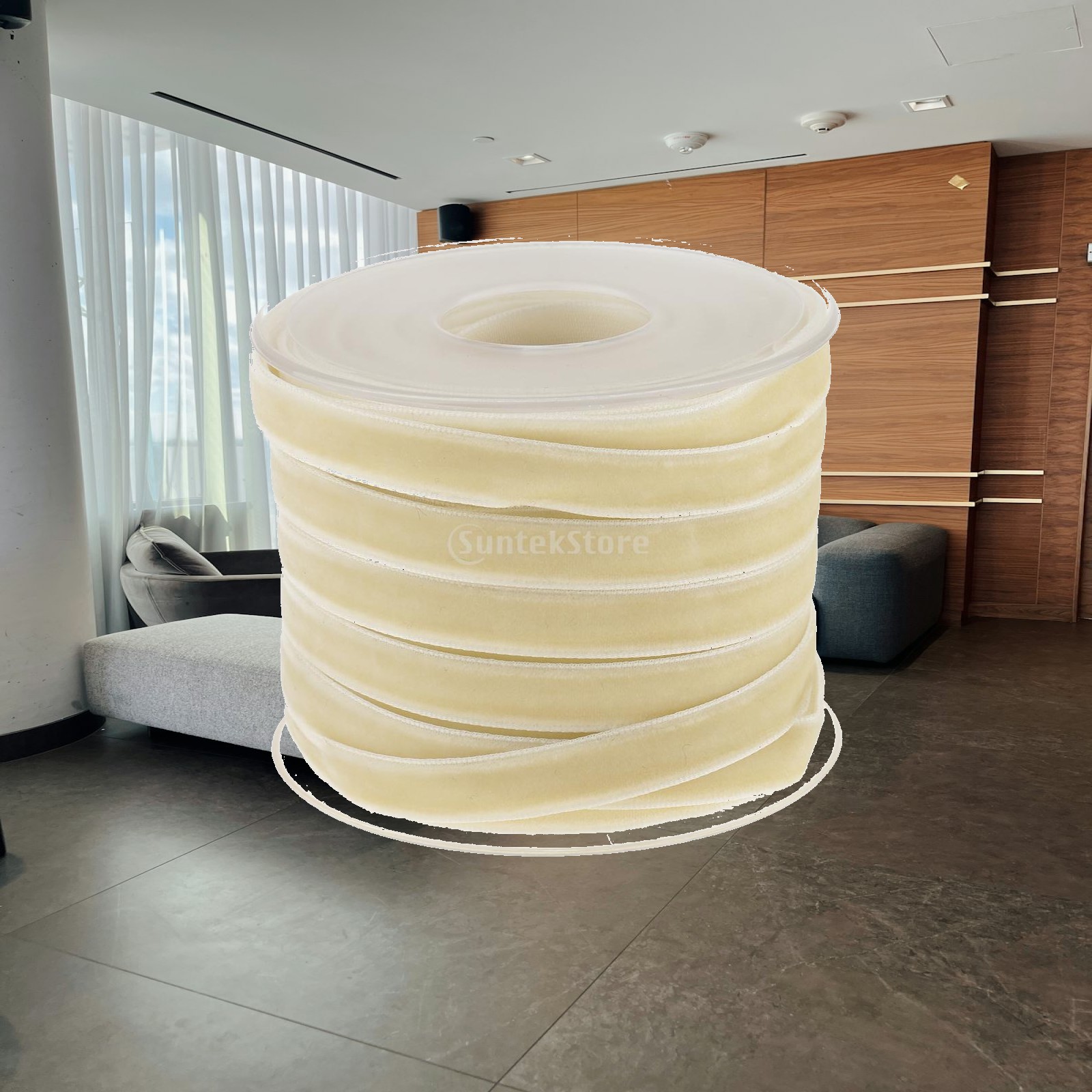 Velvet Ribbon Roll 10mm Beige  - Velvet Ribbon Roll review and price