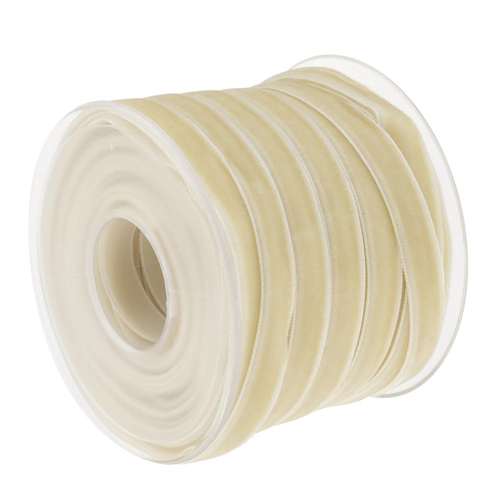 Velvet Ribbon Roll 10mm Beige  - Velvet Ribbon Roll review and price
