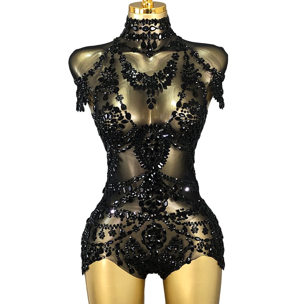 Sparkly Rhinestones Bodysuit W - Rhinestone Banding Trim review and price
