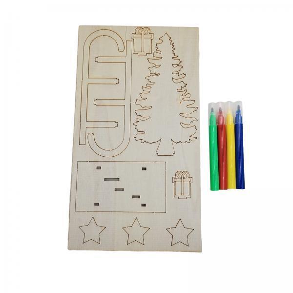 3x DIY Wooden Crafts Christmas - Christmas Craft Embellishment review and price