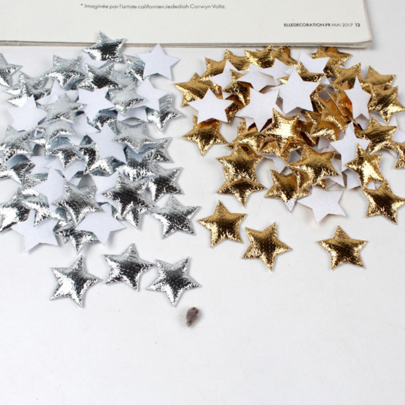 100Pcs Gold/Silver Stars For C - Christmas Craft Embellishment review and price